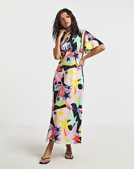 Twisted Wunder Ziggy Star Satin Maxi Dress