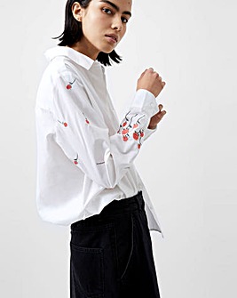 French Connection Rhodes Embroidered Shirt