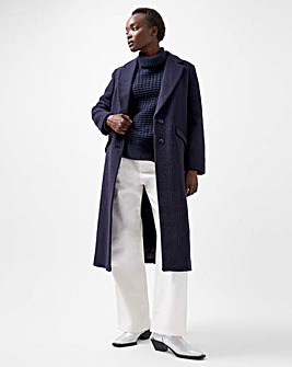 French Connection Arlana Pin Stripe Coat