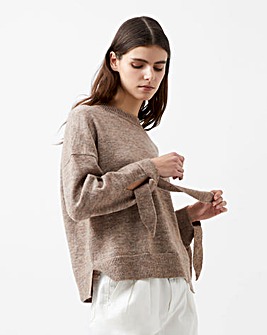 French Connection Kezia Tie Up Sleeve Jumper