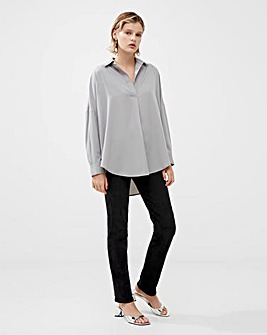 French Connection Rhodes Recycled Crepe Popover