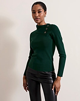 Phase Eight Popper Collar Top