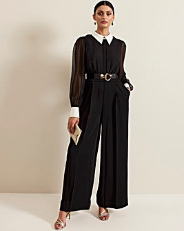 Phase Eight Nerissa Collar Shirt Jumpsuit