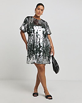 Lovedrobe Ombre Sequin Swing Dress