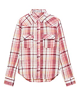 Mango Check Shirt With Pockets