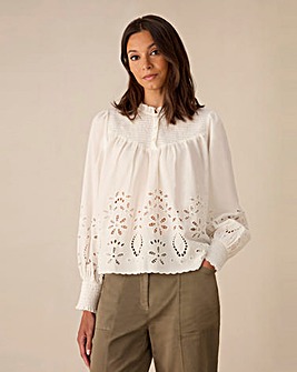 Ro&Zo Cut Out Detail Blouse