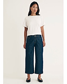 Nobody's Child Rinse Cropped Wide Leg Jean