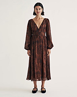 Nobody's Child Aine Midi Snake Dress