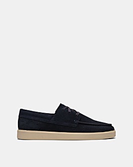 Clarks Lockford Boat Shoes - Navy