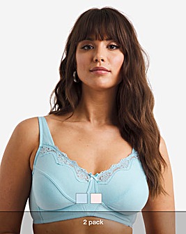 Pretty Secrets Sarah 2 Pack Full Cup Non Wired Bras