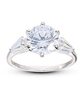 Sterling Silver Cubic Zirconia Ring