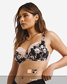 Pretty Secrets Laura 2 Pack Full Cup Wired Bras