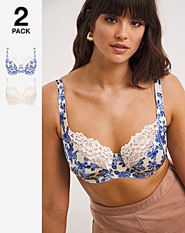 Pretty Secrets Laura 2 Pack Full Cup Wired Bras