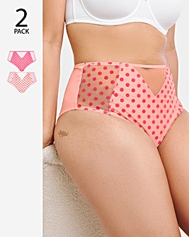 2 Pack Hannah Everyday Spot Mesh Briefs