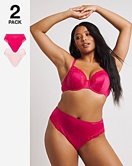 2 Pack Phoebe Everyday Stripe Full Briefs