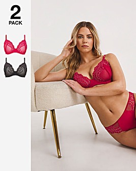 Everyday 2 Pack Lace Full Cup Bras