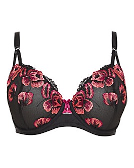 Joanna Hope Poppy Embroidery Non Padded Wired Balcony Bra B-F
