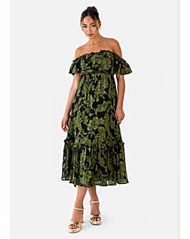 Maya Deluxe Floral Print Dress
