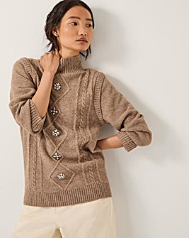 Monsoon Candice Cable Knit Jumper