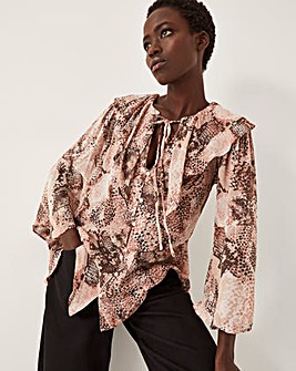 Monsoon Synthia Snake Print Blouse