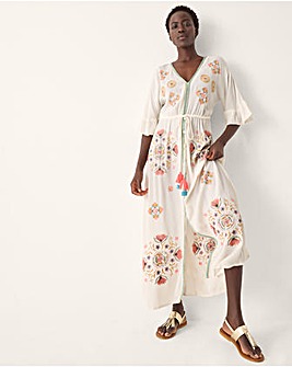Monsoon Juniper Embroidered Maxi Dress