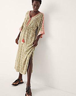Monsoon Elma Print Midi Beach Dress