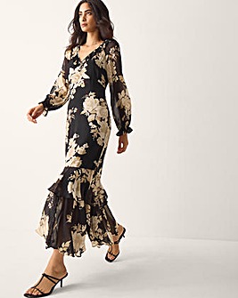 Monsoon Rowena Floral Print  Maxi Dress