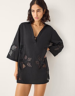 Monsoon Joanna Cutwork Beach Shirt