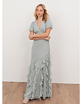 Anaya With Love Metallic thread Dress