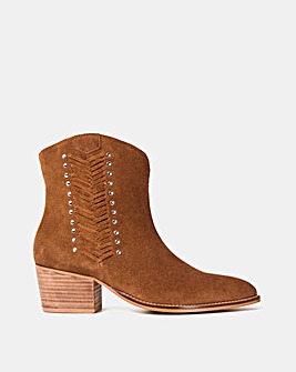 Joe Browns Suede Western Ankle Boots E Fit