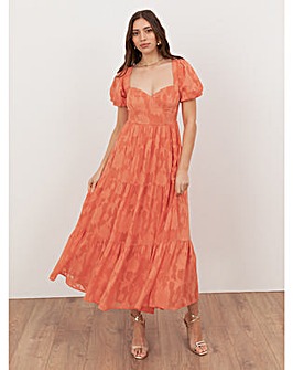 Anaya With Love Burnout Fabric Dress