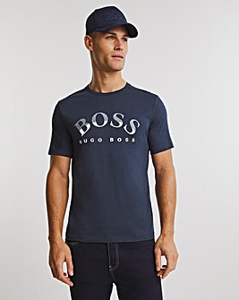 BOSS Navy Short Sleeve Logo T-Shirt