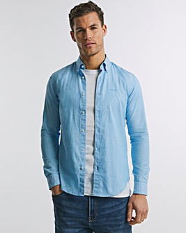 BOSS Open Blue Smart Longsleeve Slim Cotton Shirt