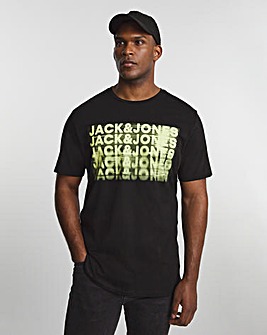 Jack & Jones Black Dust Logo T-Shirt