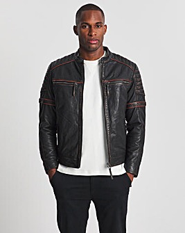 Joe Browns Black Leather Jacket