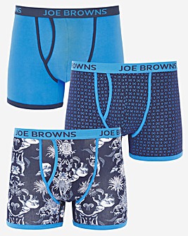 Joe Browns African Print 3 Pack Trunks