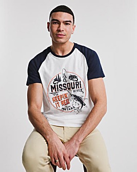 Raglan Missouri Graphic T-Shirt Long