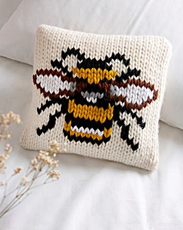 Wool Couture Bee Cushion Cover Knitting Kit