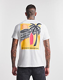 Surfboard Graphic T-Shirt Long