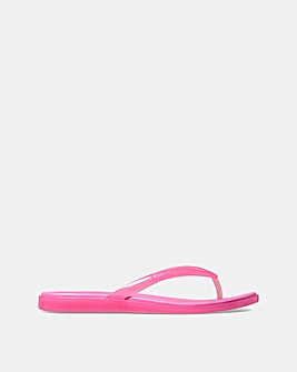 Crocs Pink Lemonade Miami Jelly Round Toe Flip - Standard Fit
