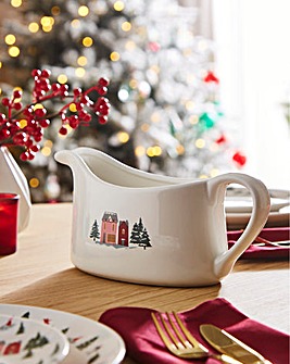 Joyful Winter Gravy Boat