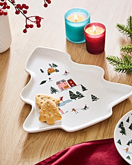 Joyful Winter Tree Serving Platter