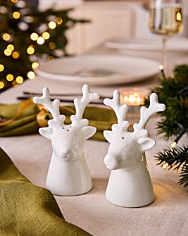 Winter Stag Salt & Pepper Shakers