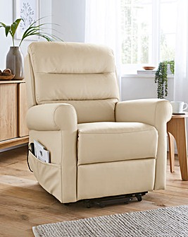 Brockton Faux Leather Electric Recliner Armchair