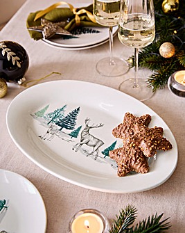 Winter Stag Serving Platter