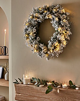 Aspen Pre-Lit Christmas Wreath