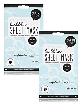Oh K! Bubble Sheet Mask 2 Pack