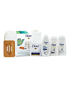 Dove Gently Nourishing Essentials Washbag with Bamboo Soap Tray