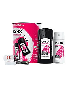 Lynx Attract for Her Duo & Wireless Ear Buds Gift Set