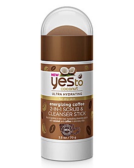 Yes To Coconut & Energising Coffee 2-in-1 Scrub & Cleanser Stick